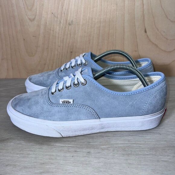 Vans Authentic Pig Suede With Scotchgard Light Blue Men's 8.5 Women's 10 - Picture 2 of 11